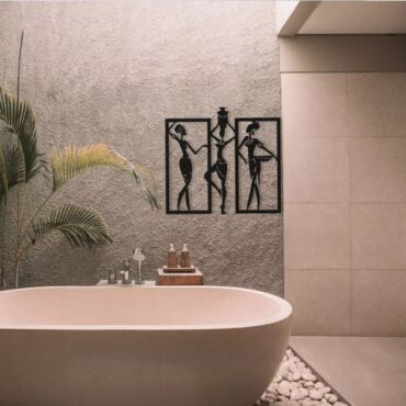 African Women Metal Wall Art