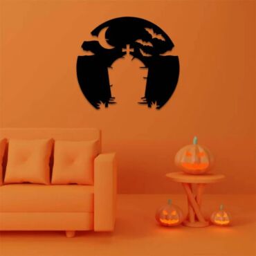 Spooky Tombstone - Metal Wall Art