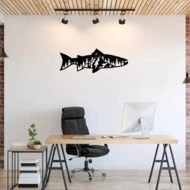 Trout Fish Design - Metal Wall Art
