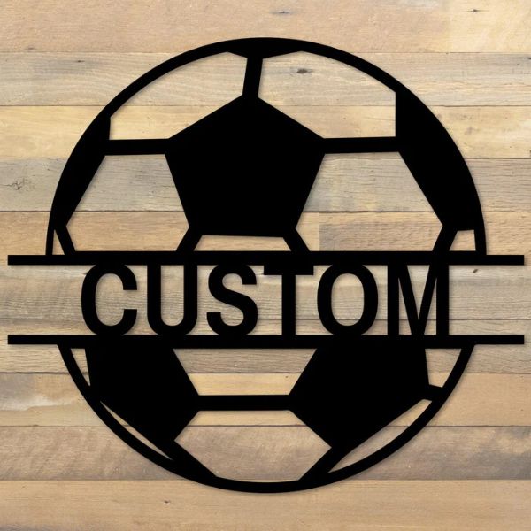 Custom Soccer Ball Metal Wall Art - Image 2