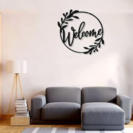 Welcome Metal Wall Art