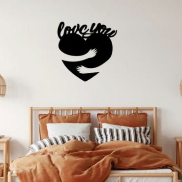 Love You- Metal Wall Art